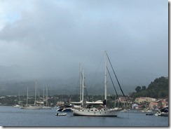 Mt Pelee mycket moln