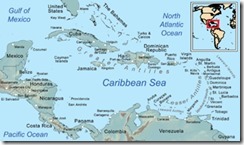 Karta Karibien